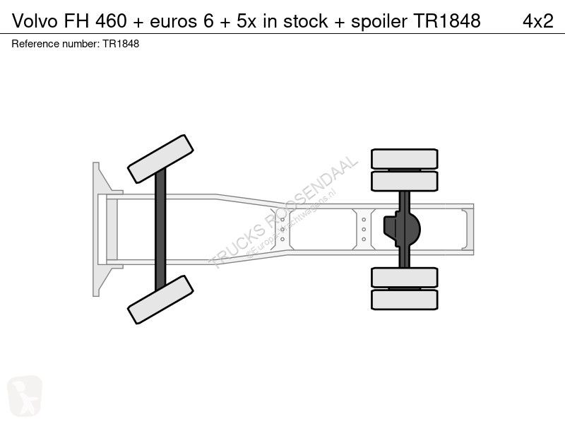 جرار Volvo 460 + euros 6 + 5x in stock + spoiler