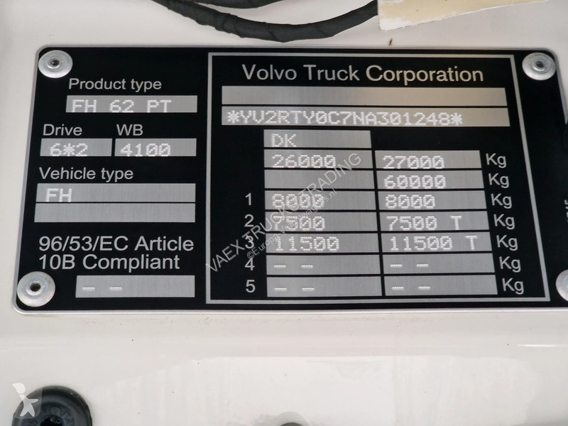 Tracteur Volvo 13460 Globetrotter XL 6x2 - Full...
