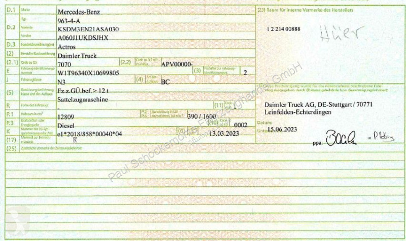 Тягач Mercedes 5 1853...