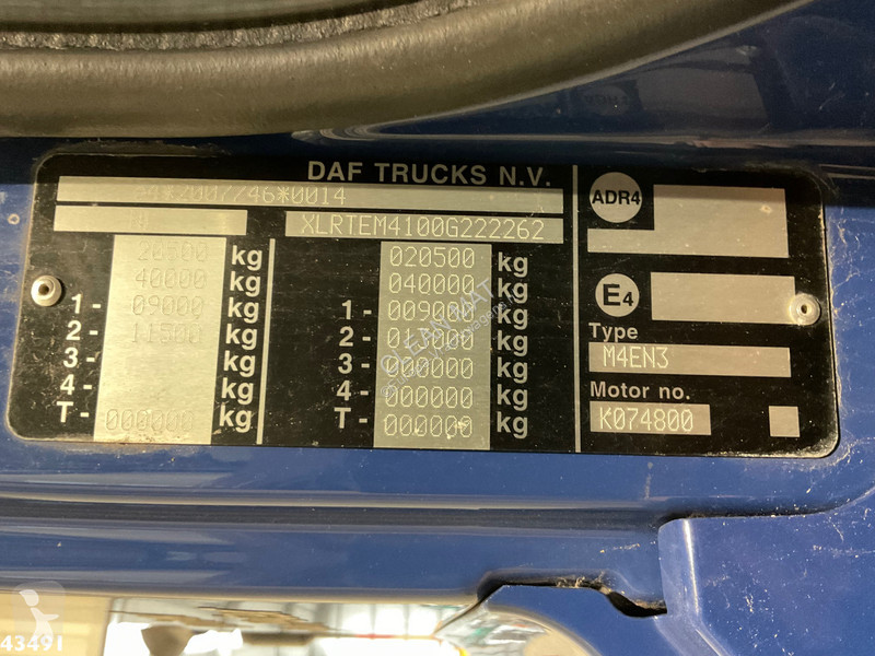 Traktor DAF FT  370 Euro 6 Fassi 15 Tonmeter...