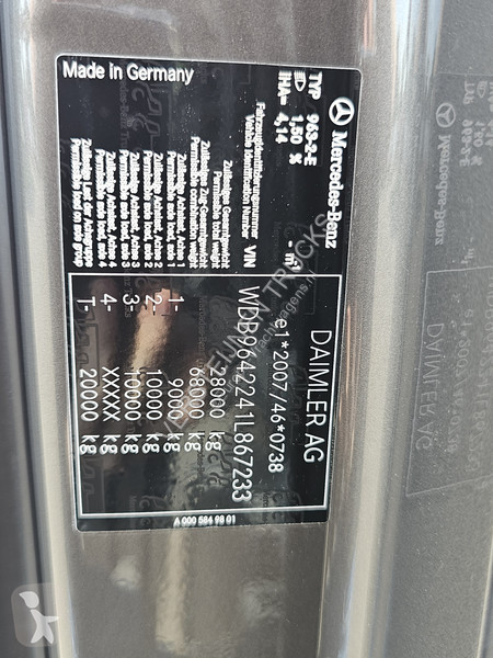 Tahač Mercedes 2658 6x4 / HMF 40 t/m - 21.3 mtr...
