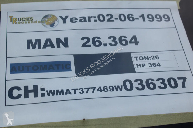 Traktor MAN F + 6X4 + BIG AXLE + EURO 2 + MANUAL