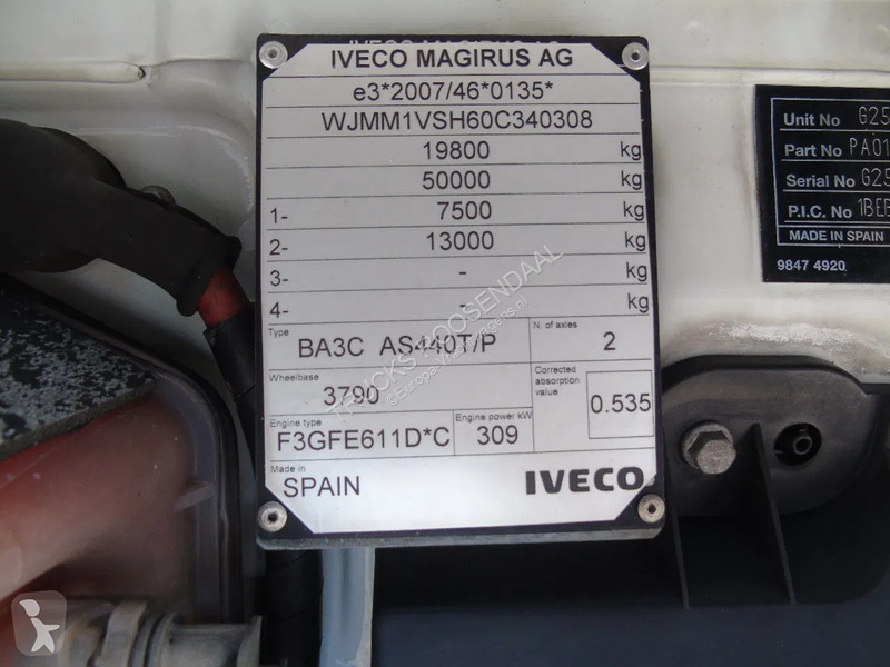 Traktor Iveco 420 + EURO 6 + 580KM