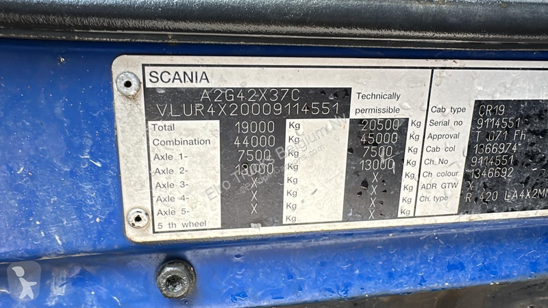Tracteur Scania R 420 (PDE / BOITE MANUEE /...