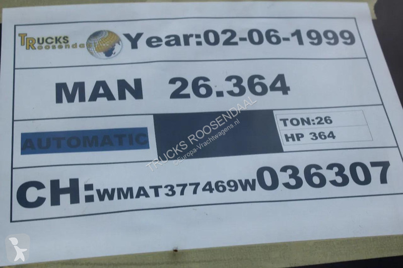 جرار MAN F 26.364 + 6X4 + BIG AX + EURO 2 + MANUAL