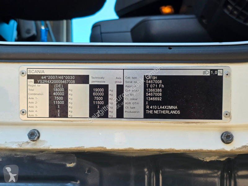 جرار Scania R 410 4X2MNA / Retarder / PTO /...
