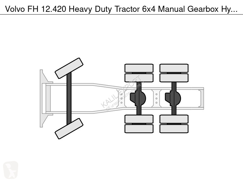 جرار Volvo 12420 Heavy Duty Tractor 6x4 Manual...