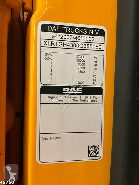 جرار DAF FTG  530 6x2 Euro 6 ZF Intarder...