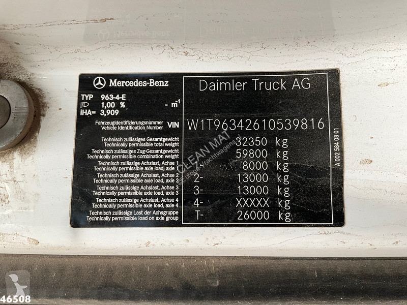 جرار Mercedes 3348 6x4 Euro 6 Kiphydrauliek...