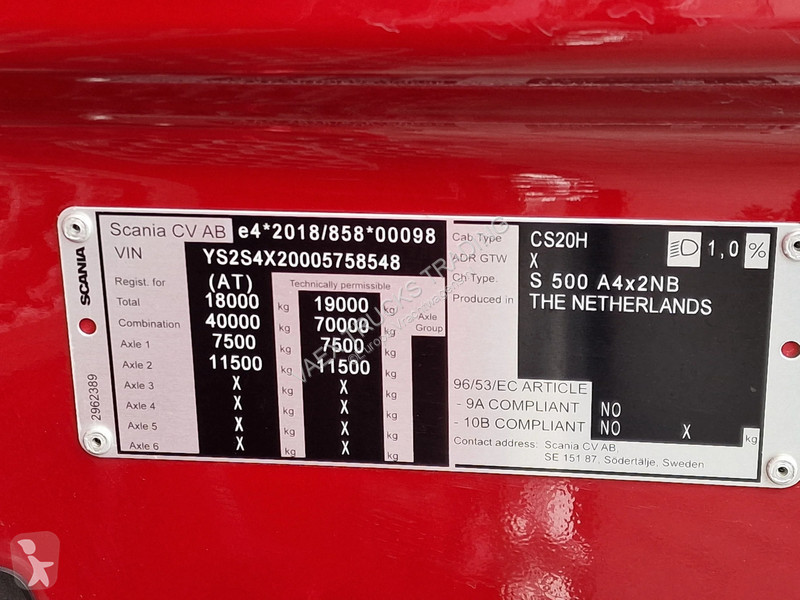 Тягач Scania S500 NGS Highline 4x2 - New...