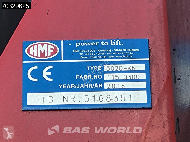 Traktor Volvo 6X2 HMF 5020-K6 Crane Kran + JIB...