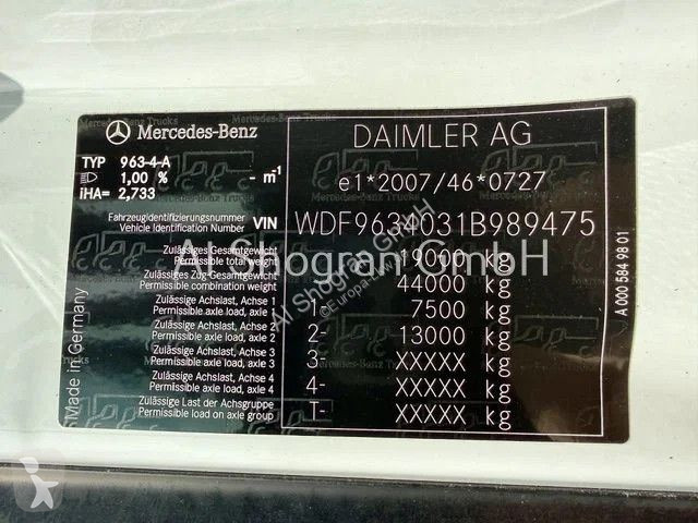 Trekker Mercedes 1845 / Kipphydraulik +...