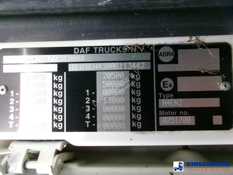 Tahač DAF 4x2 Euro 6 + Hydraulics