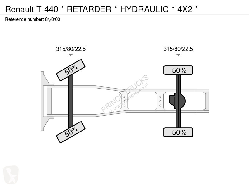Traktor Renault T 440 * RETARDER * HYAULIC * 4X2 *