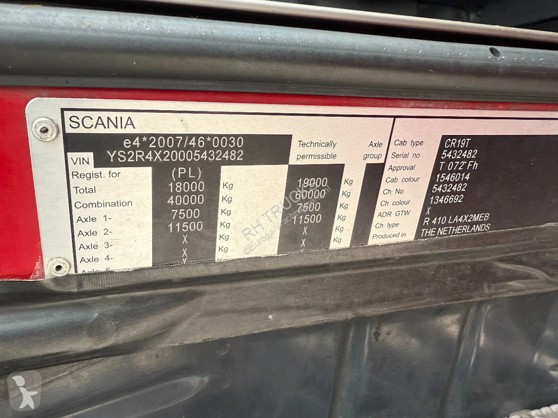 Tractor Scania R410 4X2 MEA + RETARDER