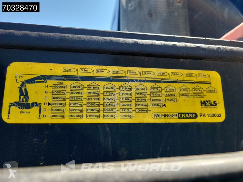 جرار Mercedes 4151 8X8 8x8 Palfinger PK150002...
