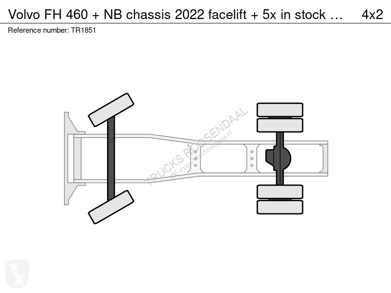 جرار Volvo FH 460 + NB chassis 2022 facelift +...