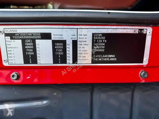 Cabeza tractora Scania 410 Kipphydraulik/