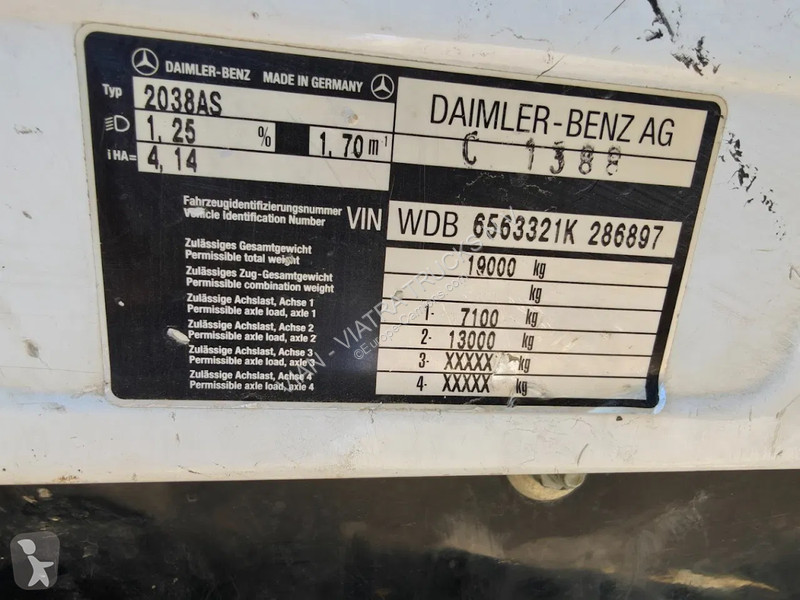 Traktor Mercedes 2038 V8 AS 4X4