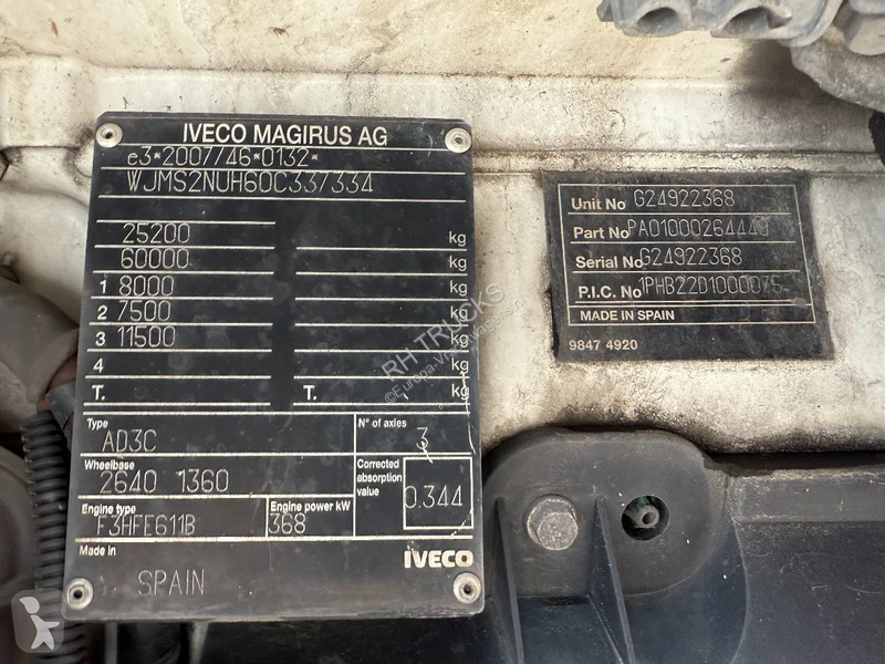 Traktor Iveco 500 6X2 + RETARDER + STEERING AXLE