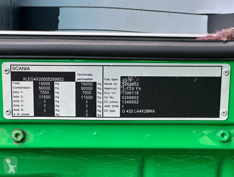 Traktor Scania G420 EURO 5 MANUAL GEARBOX...