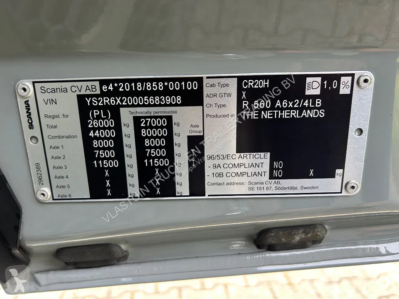Tractor Scania R560 | 6x2/4 B | 2023 | FU AIR |...