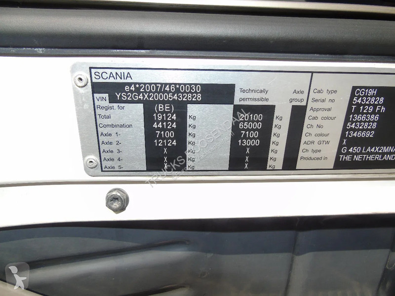 Traktor Scania 450 + RETARDER + EURO 6