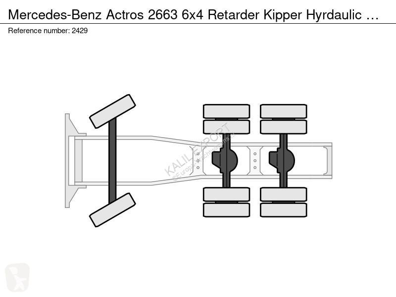 Traktor Mercedes 2663 6x4 Retarder Kipper...