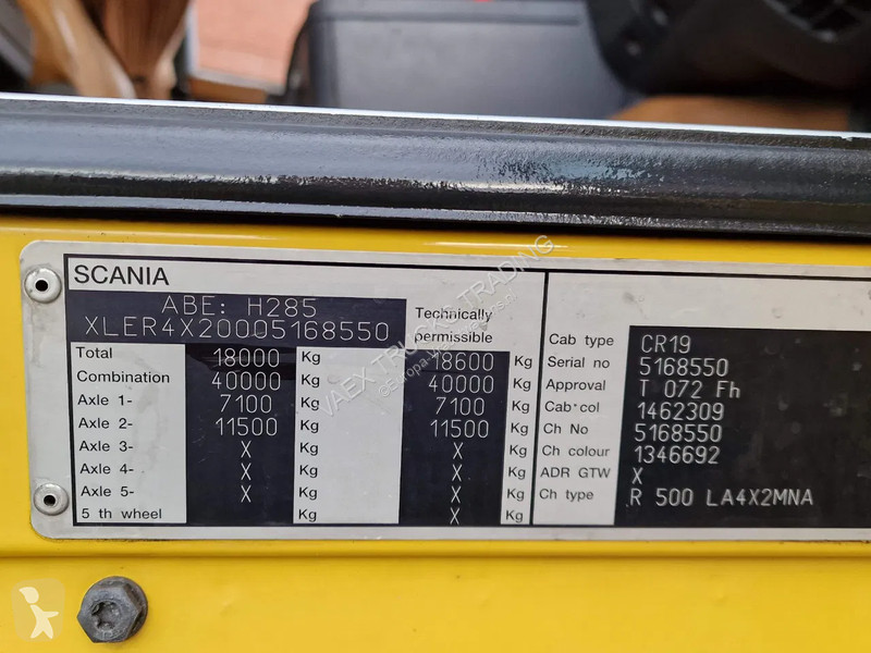 جرار Scania R500 V8 Topline 4x2 - Manual...