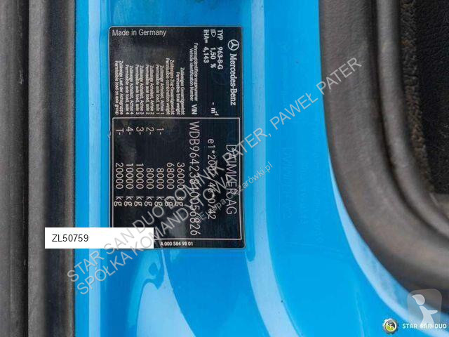 Влекач Mercedes MERCEDES BENZ 3251 8x4 Fassi F...