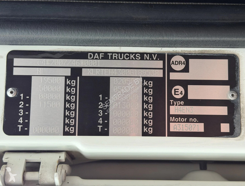 Tracteur DAF XF  SSC FT EURO 6 PARK COOLING 2X...
