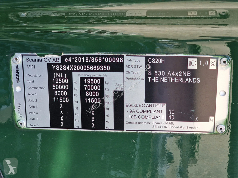 جرار Scania 530S V8 NGS Highline 4x2 - Full...