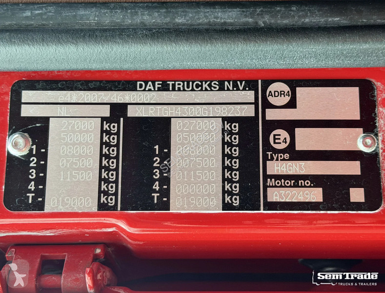 Cabeza tractora DAF 480 FTG SSC 6X2 TWINSTEER...
