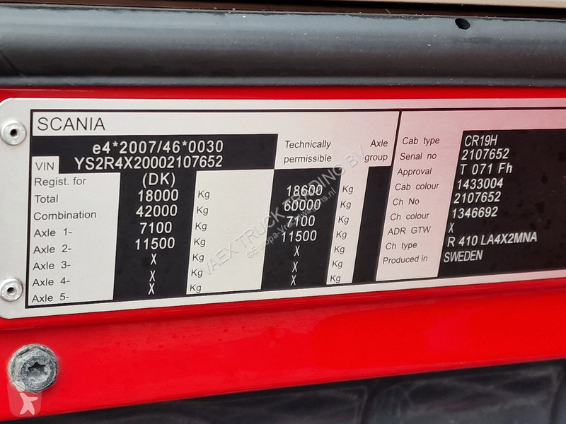 Cabeza tractora Scania R410 Highline 4x2 -...