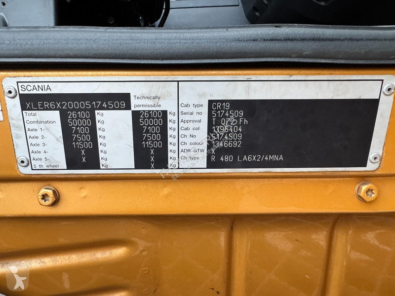 Cabeza tractora Scania 480 6x2T, etarder,...