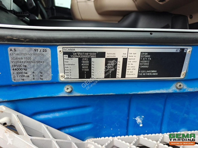 Cap tractor Scania 520 4x2 Streamline Euro6A -...