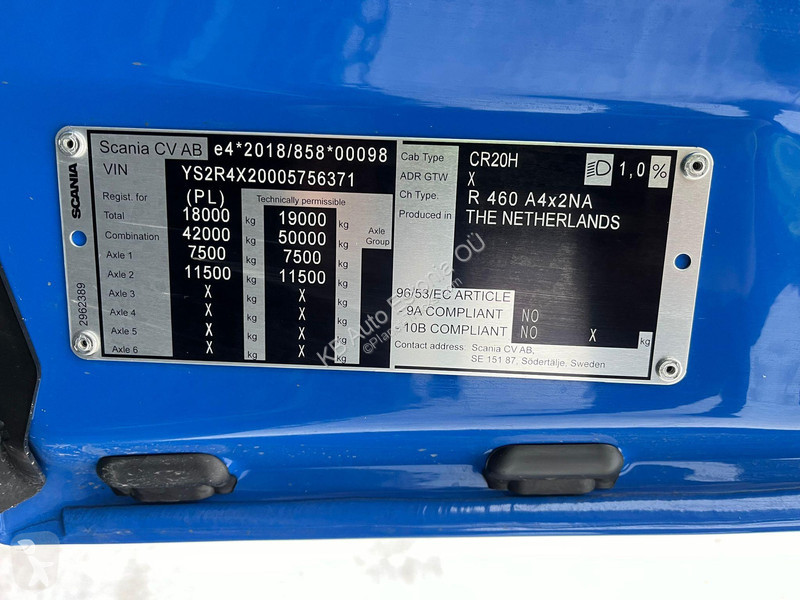 Cap tractor Scania 460 4x2 NEW ! / ETADE