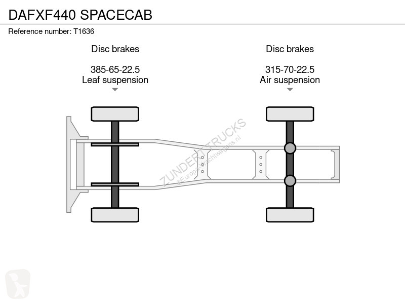Tracteur DAF 440 SPACECAB