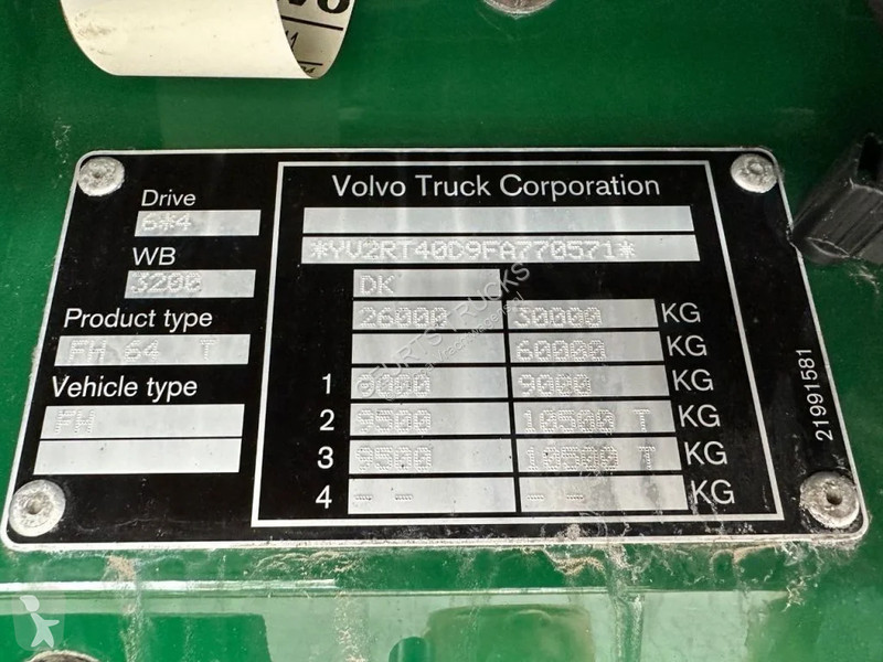 Tahač Volvo 500 6X4 TREKKER/TRACTOR/SZM EURO 6...