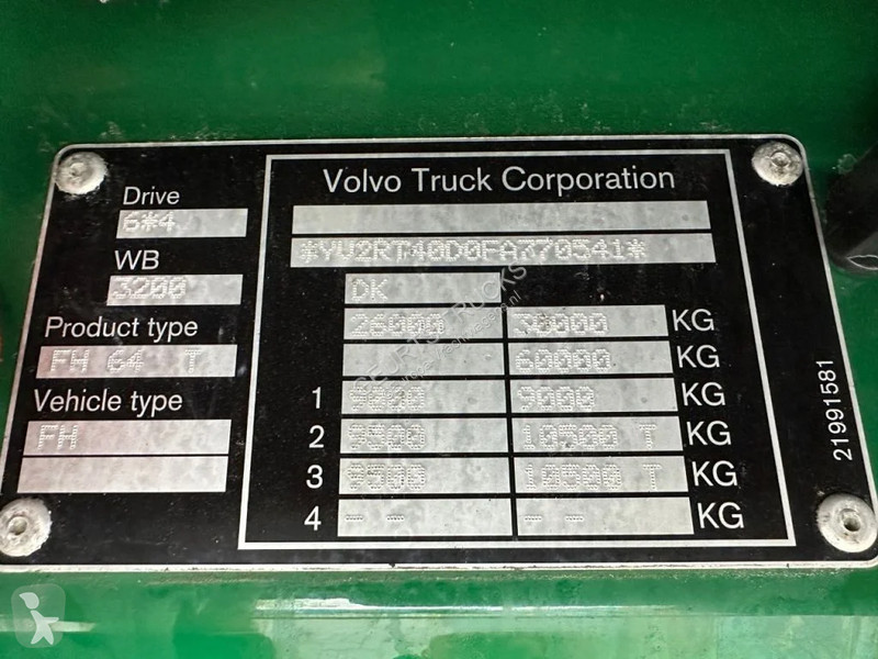 Tahač Volvo 500 6X4 TREKKER/TRACTOR/SZM EURO 6...