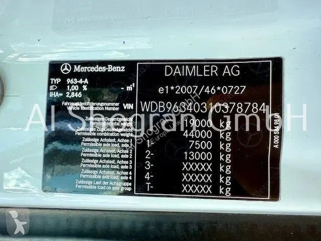 Tahač Mercedes 1845 StreamSpace 2,30 / Retarder...