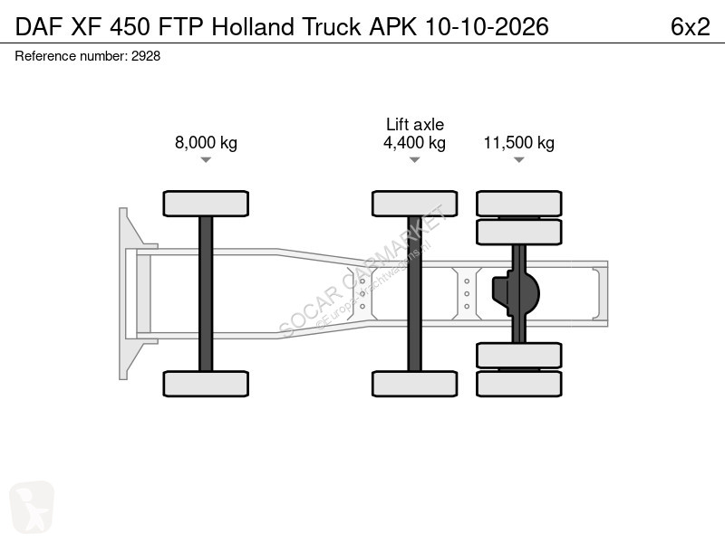 جرار DAF 450 FTP Holland Truck APK 10-10-2026