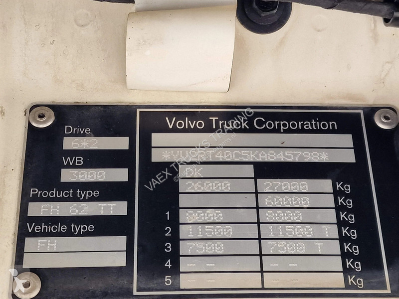 جرار Volvo 13500 Low roof 6x2 - PTO/Hydraulic -...