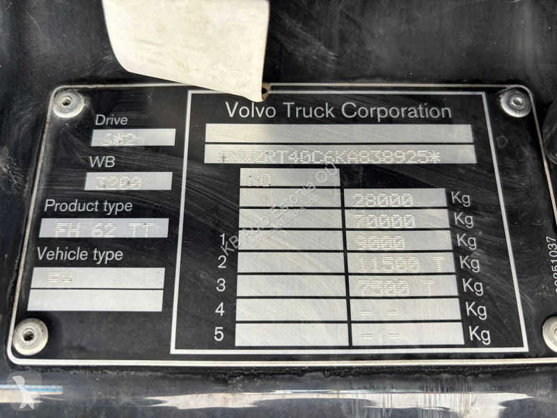 Tratores Volvo 500 6x2 ADR / GCW 70 ton /...