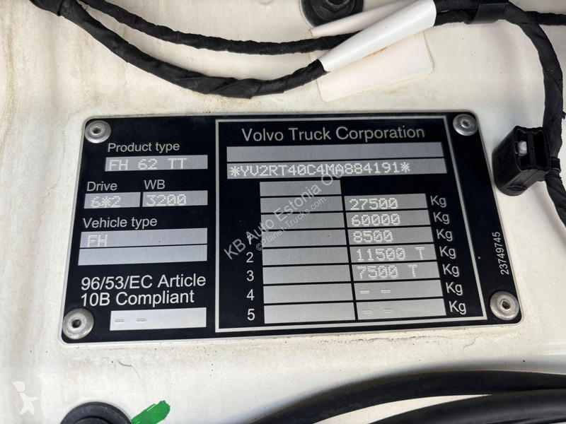 Trattore Stradale Volvo 500 6x2 ADR / PTO /...