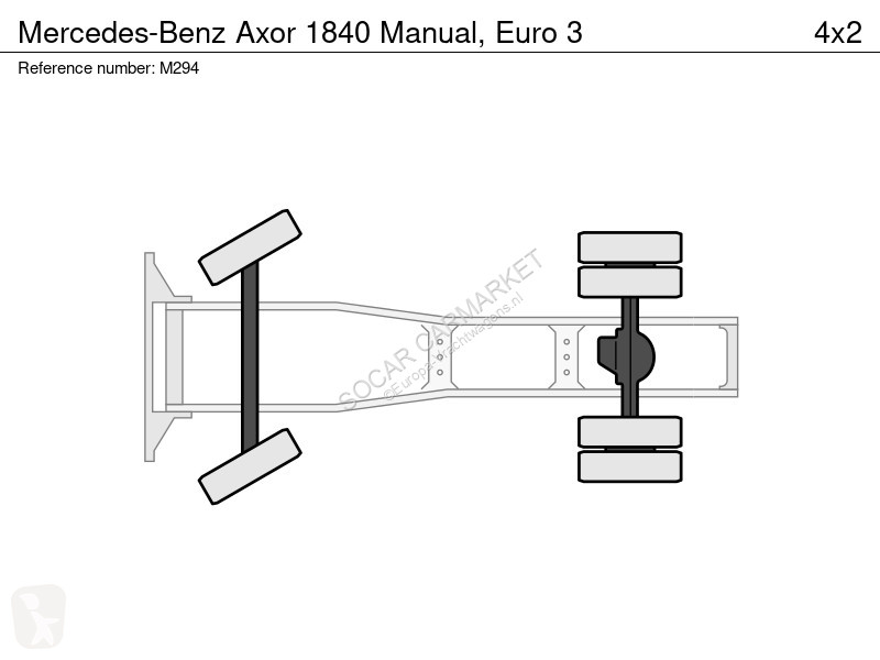 جرار Mercedes 1840 Manual, Euro 3