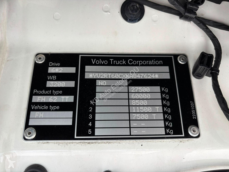 جرار Volvo 6x2 GLOBE XL / DOUBLE BOGIE