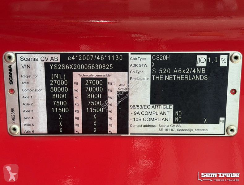 Tracteur Scania S520 V8 NGS EURO 6D KING FULL...