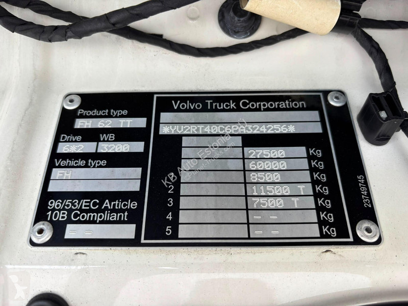 جرار Volvo 500 6x2 GLOBE XL / RETARDER / DOUBLE...