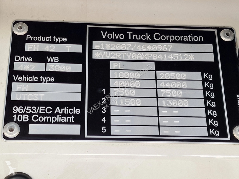 Tracteur Volvo 13460 Globetrotter XL 4x2 - I...